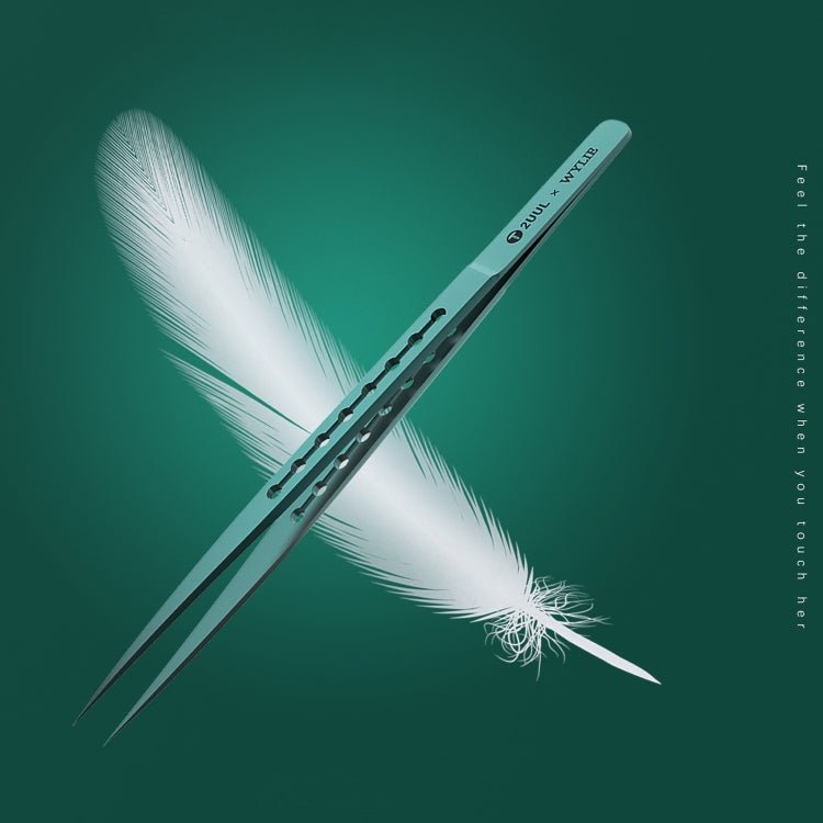 2UUL & WYLIE Ti11 Titanium Alloy Straight Tip Tweezers, Ti11 - ORIWHIZ