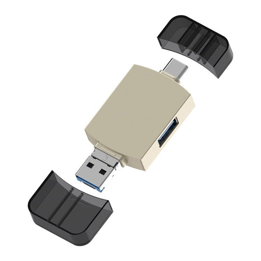 3 in 1 USB - C / Type - C to USB + Micro USB OTG Adapter TF / SD Card Card Reader, Micro USB - ORIWHIZ