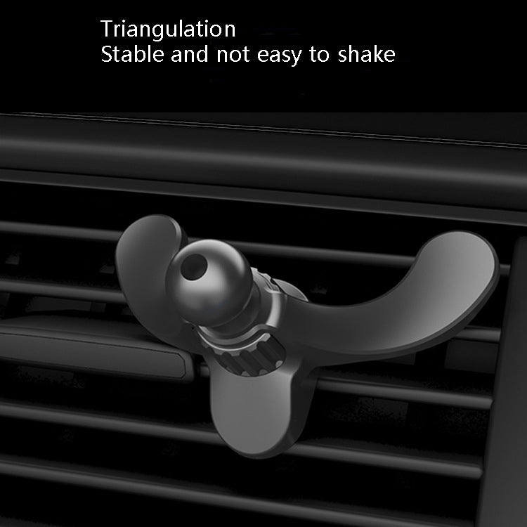 3 PCS A - 004 Car Mobile Phone Bracket Air Outlet Hook Accessories, Black - ORIWHIZ