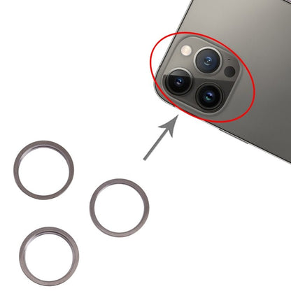 3 PCS Rear Camera Glass Lens Metal Outside Protector Hoop Ring for iPhone 13 Pro Max, For iPhone 13 Pro Max - ORIWHIZ