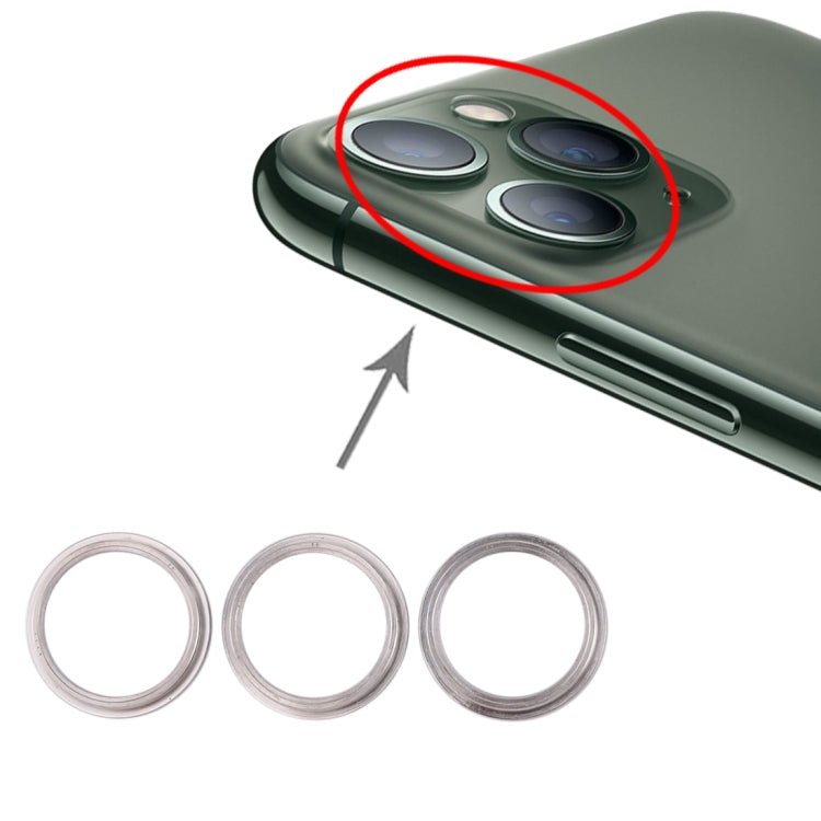 3 PCS Rear Camera Glass Lens Metal Protector Hoop Ring for iPhone 11 Pro & 11 Pro Max, For iPhone 11 Pro & 11 Pro Max - ORIWHIZ