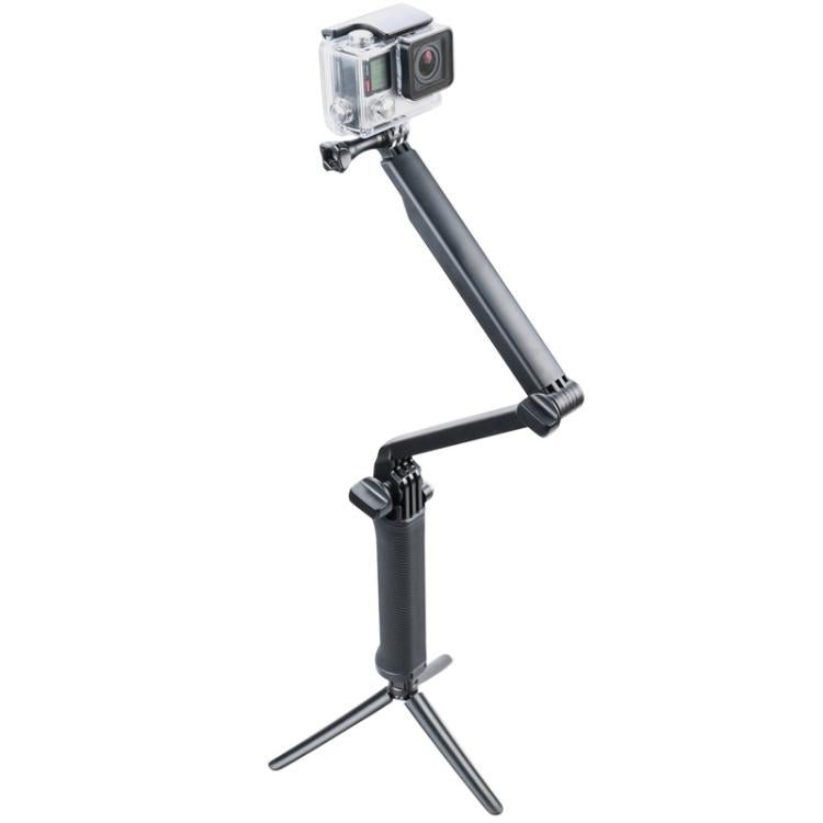 3 - Way Multi Function Extendable Monopod Tripod Folding Rotating Arm Camera Handle for GoPro, Insta360, DJI and Other Action Cameras, 3 - Way Monopod - ORIWHIZDJI & Insta360 AccessoriesExtendable PoleUniversal Grip Tripod