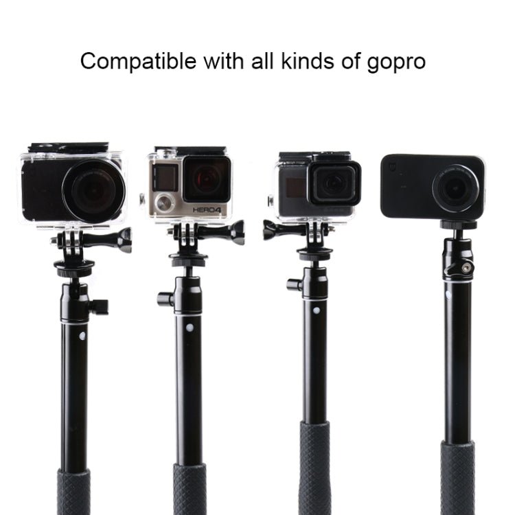 30 - 93cm Grip Foldable Tripod Holder Multi - functional Selfie Stick Monopod for GoPro, Insta360, DJI and Other Action Cameras, Phones, Length: 30 - 93cm - ORIWHIZDJI & Insta360 AccessoriesExtendable PoleUniversal Grip Tripod