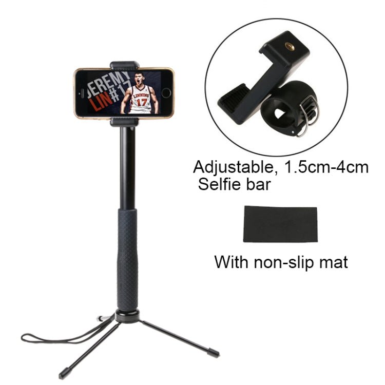 30 - 93cm Grip Foldable Tripod Holder Multi - functional Selfie Stick Monopod for GoPro, Insta360, DJI and Other Action Cameras, Phones, Length: 30 - 93cm - ORIWHIZDJI & Insta360 AccessoriesExtendable PoleUniversal Grip Tripod