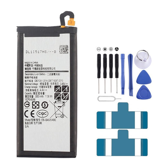 3000mAh Rechargeable Li - ion Battery EB - BA520ABE for Galaxy A5 (2017), A520F, A520F/DS, For A5 (2017) - ORIWHIZ