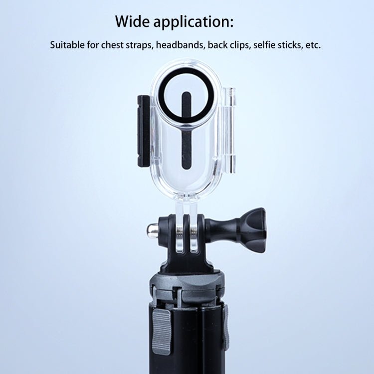 30m Underwater Waterproof Housing Protective Case for Insta360 GO 2, with Base Adapter & Screw, For Insta360 GO 2 - ORIWHIZDJI & Insta360 AccessoriesInsta360 GO SeriesProtection & Cases