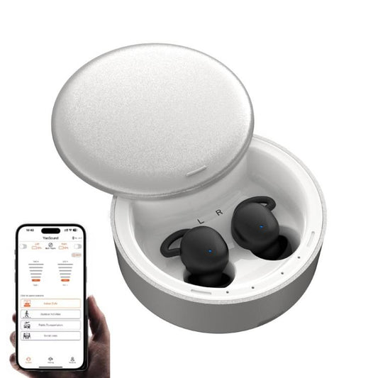 32 - Channel In - Ear Hearing Amplifier for Seniors with Charging Case Noise Reduction & Comfort Fit, APP Smart Self - Fitting, Standard Model - ORIWHIZConsumer ElectronicsHearing AidsSmart Home