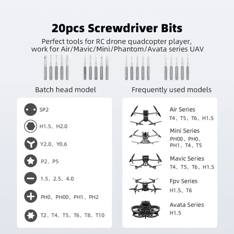 36 In 1 Multi - Function Screwdriver Kit for DJI Mavic / Air / Mini / Avata / FPV Series - ORIWHIZDJI & Insta360 AccessoriesToolsUniversal Screw & Tools