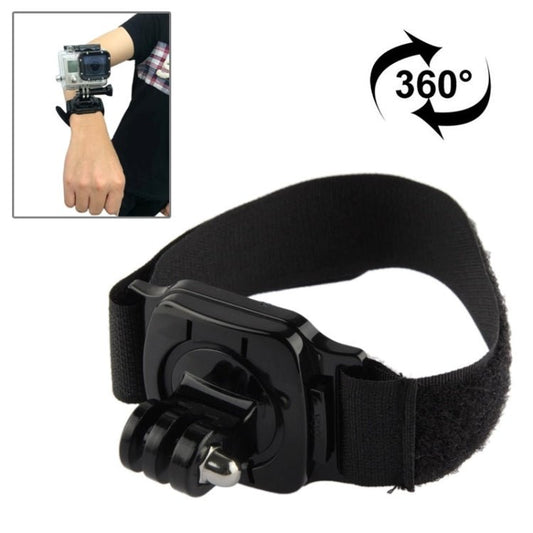 360 Degree Rotation Hand Camera Wrist Strap Mount for GoPro, Insta360, DJI and Other Action Cameras, Strap Length: 36cm, Wrist Strap - ORIWHIZDJI & Insta360 AccessoriesUniversal Chest & Head BeltWrist & Neck Strap