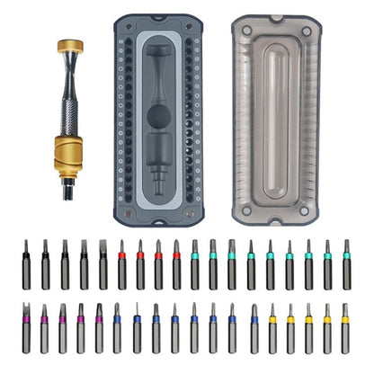 37 In 1 Aluminum Glasses Screwdriver Set Computer Watch Dismantling Repair Tools, 37 in 1 - ORIWHIZ
