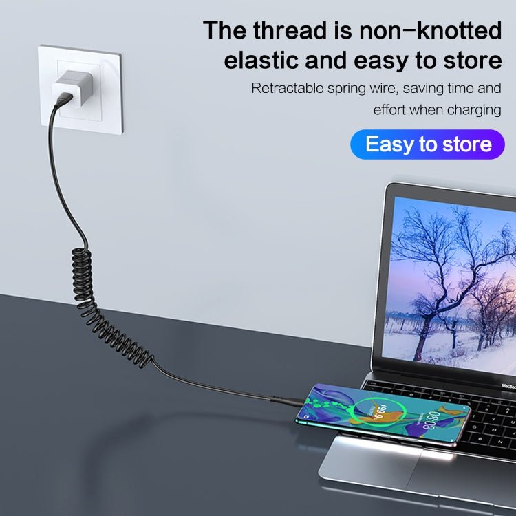 3A Micro USB Spring Charging Data Cable, Micro - ORIWHIZ