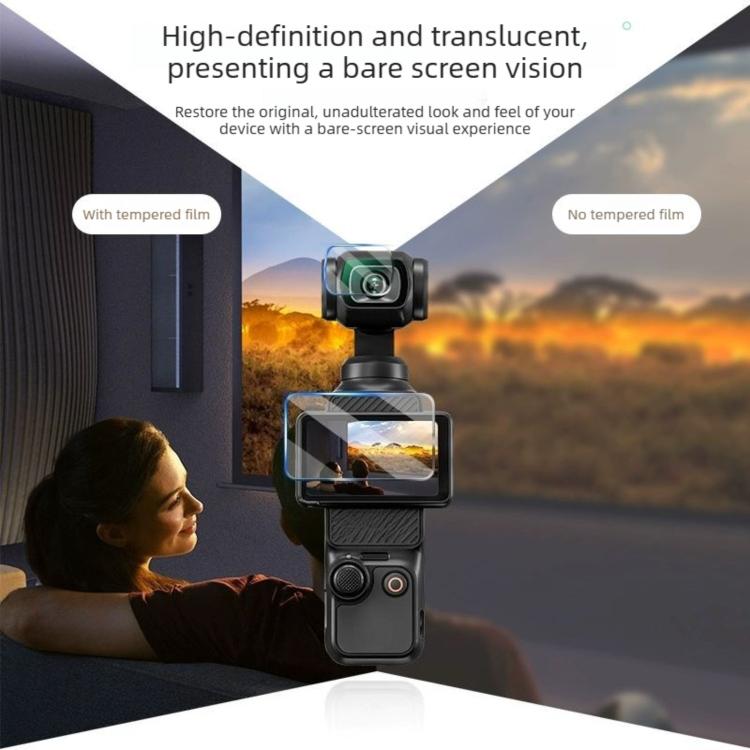 3pcs Anti - Scratch Camera Screen Film, For DJI Osmo Pocket 4 Standard Tempered Glass, For DJI Osmo Pocket 4 AR Anti - Reflective Glass - ORIWHIZDJI & Insta360 AccessoriesOsmo Pocket AccessoriesProtective Film & Stickers