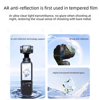3pcs Anti - Scratch Camera Screen Film, For DJI Osmo Pocket 4 Standard Tempered Glass, For DJI Osmo Pocket 4 AR Anti - Reflective Glass - ORIWHIZDJI & Insta360 AccessoriesOsmo Pocket AccessoriesProtective Film & Stickers