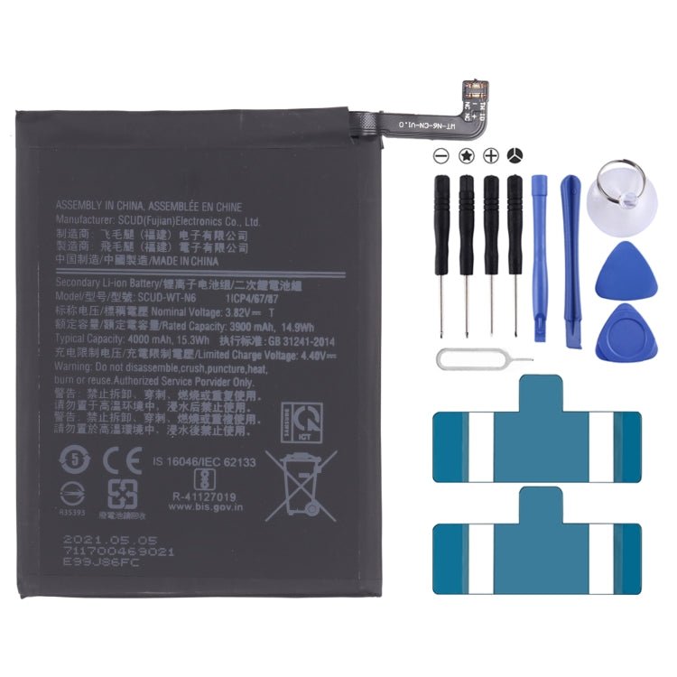 4000mAh SCUD - WT - N6 Li - ion Battery Replacement for Samsung Galaxy A10S SM - A107/A20S SM - A207, For Samsung Galaxy A10S - ORIWHIZ