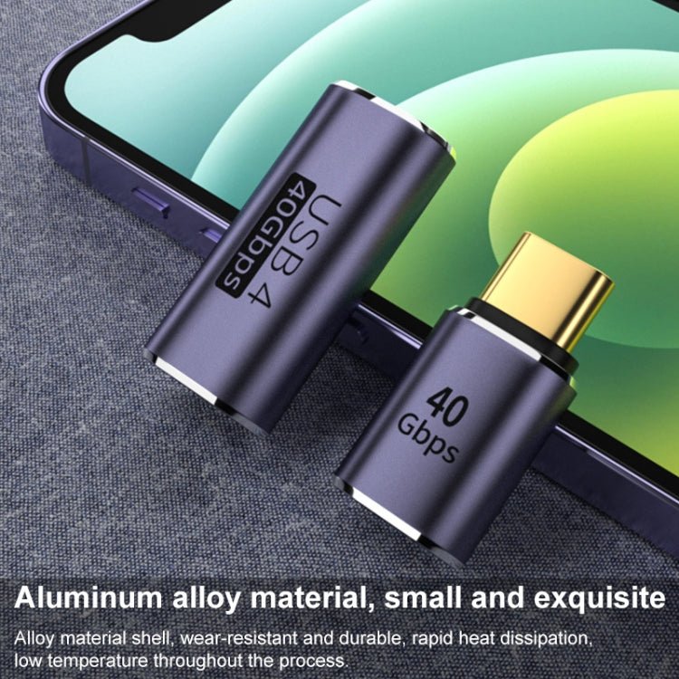 40Gbps USB - C / Type - C 4.0 Female to Female Alloy Adapter, Type - C 4.0 F to F - ORIWHIZ