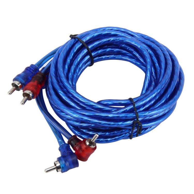 4.5m Car Auto PU Wrapped Audio Stereo Cable OFC 2RCA to 2RCA Jack Audio Cable Male to Male RCA Aux Cable, PU - ORIWHIZCar Replacement PartsDIY CablesIn Car