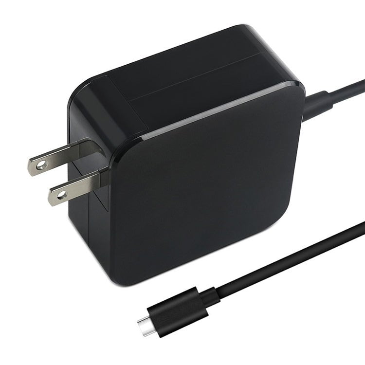 45W USB - C / Type - C Power Adapter Portable Charger for Laptops with Type - C Charging Cable, US Plug, 45W US Plug /Black - ORIWHIZ