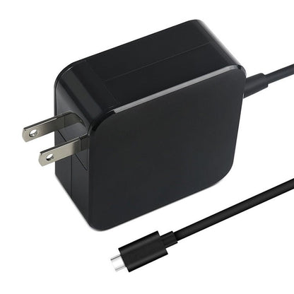 45W USB - C / Type - C Power Adapter Portable Charger for Laptops with Type - C Charging Cable, US Plug, 45W US Plug /Black - ORIWHIZ