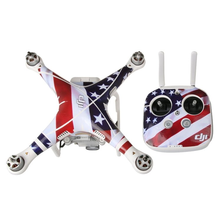 4D Imitation Carbon Fiber PVC Water Resistance Sticker Kit for DJI Phantom 3 Quadcopter & Remote Controller & Battery - ORIWHIZDJI & Insta360 AccessoriesDJI Phantom Series