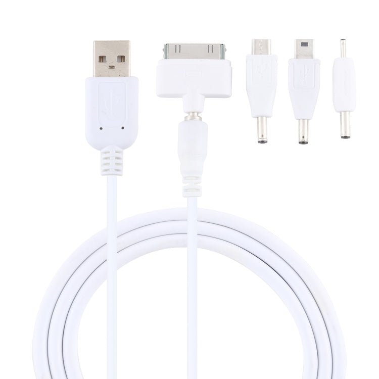 5 in 1 Multi - function Data Cable with 4 Adapters, Suitable for Mico USB / HDMI / Nokia 2.0 / iPhone 4, 5 in 1 - ORIWHIZ