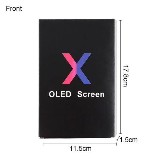 50 PCS Cardboard Packaging Black Box for iPhone X LCD Screen, Packaging Box for X OLED - ORIWHIZ