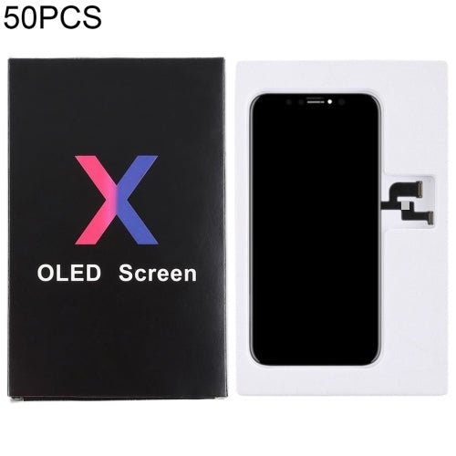 50 PCS Cardboard Packaging Black Box for iPhone X LCD Screen, Packaging Box for X OLED - ORIWHIZ