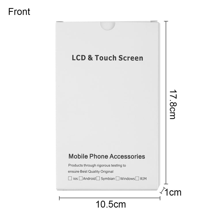 50 PCS Cardboard Packaging White Box for iPhone 8 Plus / 7 Plus LCD Screen, i8 Plus / i7 Plus Packaging Box - ORIWHIZ
