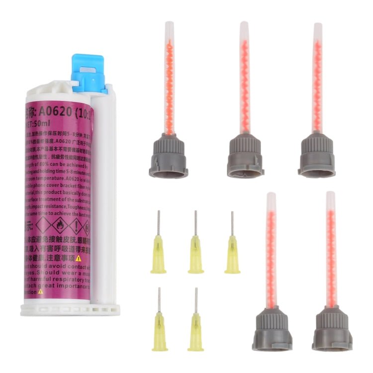 50ml A0620 10:1 Frame/Back Cover Quick Solidification Bonding Glue AB Glue, 50ml AB Glue - ORIWHIZ