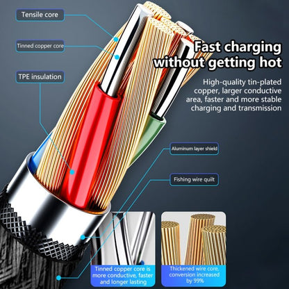 5A Beauty Tattoo USB Charging Cable,Cable Length: 1m, USB - C / Type - C, Micro USB, 8 Pin - ORIWHIZ