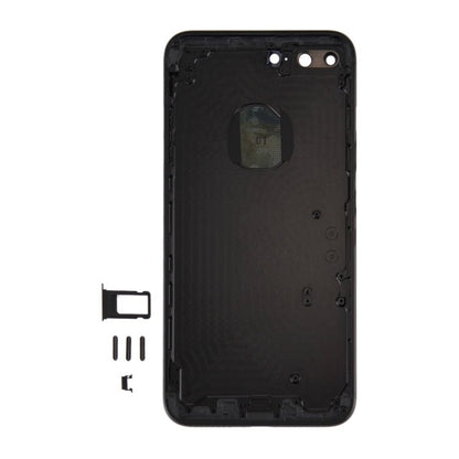 6 in 1 for iPhone 7 Plus (Back Cover + Card Tray + Volume Control Key + Power Button + Mute Switch Vibrator Key + Sign) Full Assembly Housing Cover (Jet Black), For iPhone 7 Plus Jet Black - ORIWHIZ