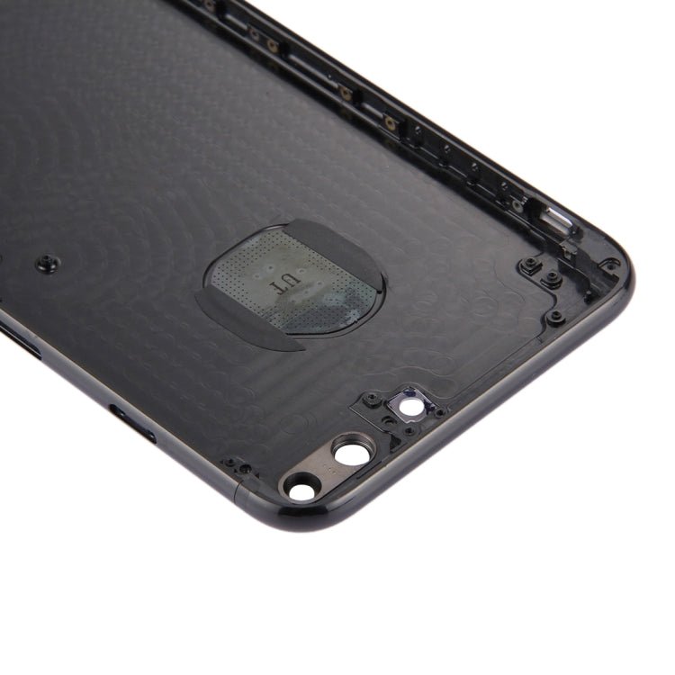 6 in 1 for iPhone 7 Plus (Back Cover + Card Tray + Volume Control Key + Power Button + Mute Switch Vibrator Key + Sign) Full Assembly Housing Cover (Jet Black), For iPhone 7 Plus Jet Black - ORIWHIZ