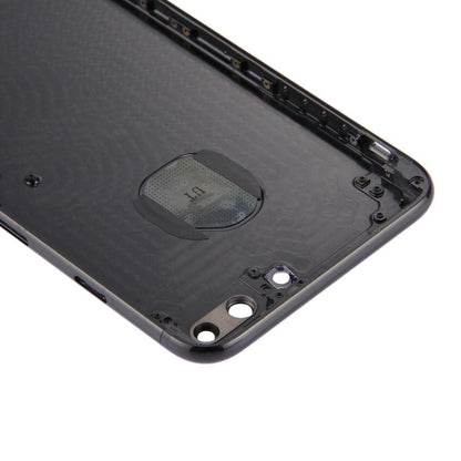 6 in 1 for iPhone 7 Plus (Back Cover + Card Tray + Volume Control Key + Power Button + Mute Switch Vibrator Key + Sign) Full Assembly Housing Cover (Jet Black), For iPhone 7 Plus Jet Black - ORIWHIZ