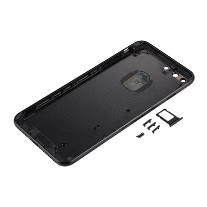 6 in 1 for iPhone 7 Plus (Back Cover + Card Tray + Volume Control Key + Power Button + Mute Switch Vibrator Key + Sign) Full Assembly Housing Cover (Jet Black), For iPhone 7 Plus Jet Black - ORIWHIZ