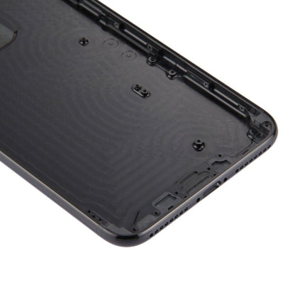 6 in 1 for iPhone 7 Plus (Back Cover + Card Tray + Volume Control Key + Power Button + Mute Switch Vibrator Key + Sign) Full Assembly Housing Cover (Jet Black), For iPhone 7 Plus Jet Black - ORIWHIZ