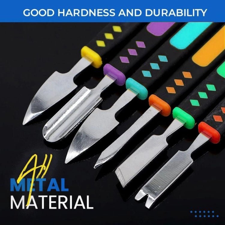 6 in 1 Metal Crowbar Steel Pry Universal Disassemble Tool, 6 in 1 - ORIWHIZ