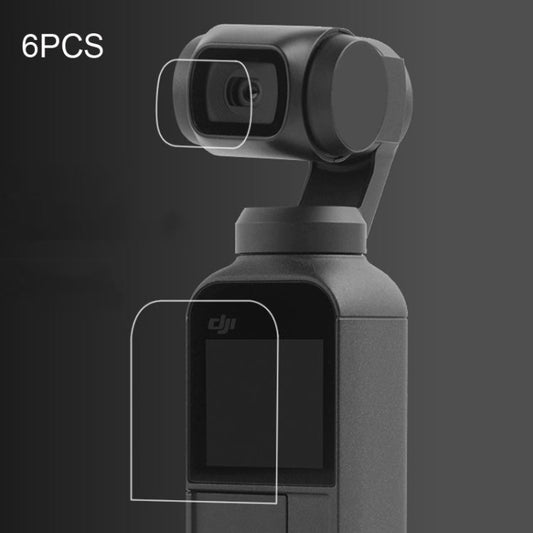 6 PCS HD Lens Protector + Screen Film for DJI OSMO Pocket Gimbal, HD Lens Protector - ORIWHIZDJI & Insta360 AccessoriesOsmo Pocket AccessoriesProtective Film & Stickers