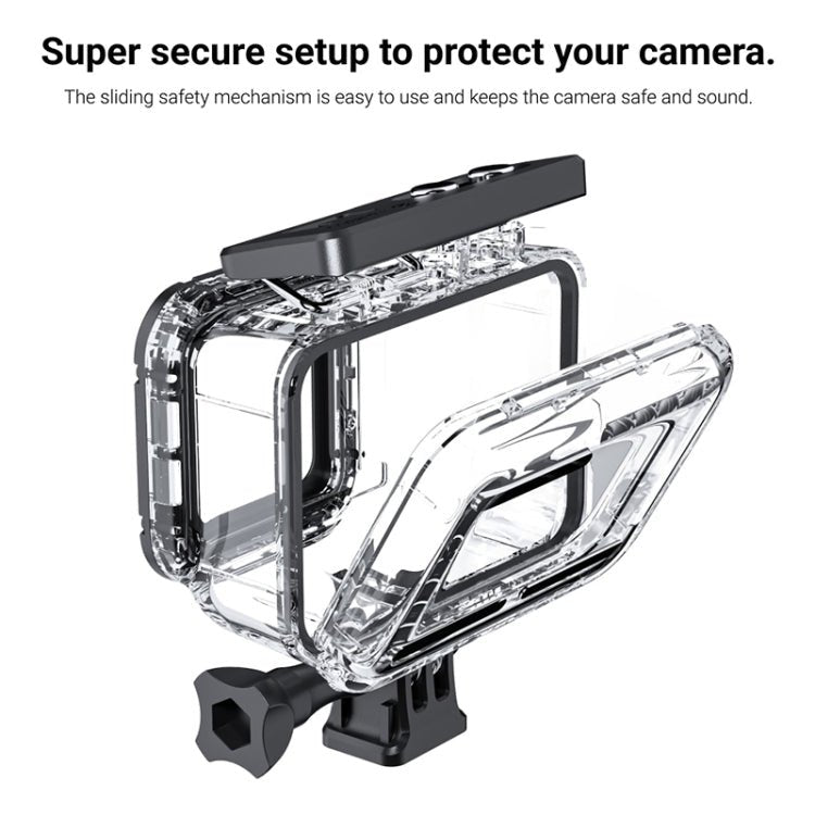 60m Underwater Depth Diving Case Waterproof Camera Housing for Insta360 One RS 4K, For Insta360 One RS 4K - ORIWHIZDJI & Insta360 AccessoriesOther Insta360 Accessories