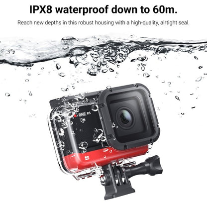 60m Underwater Depth Diving Case Waterproof Camera Housing for Insta360 One RS 4K, For Insta360 One RS 4K - ORIWHIZDJI & Insta360 AccessoriesOther Insta360 Accessories