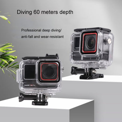 60m Underwater Waterproof Housing Case, For Insta360 Ace, For Insta360 Ace Pro - ORIWHIZDJI & Insta360 AccessoriesInsta360 Ace SeriesProtection & Cases