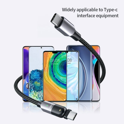 60W 3A USB - C / Type - C to Type - C 180 Degree Rotating Elbow Fast Charging Cable, 1.2m 60W PD, 2m 60W PD - ORIWHIZ