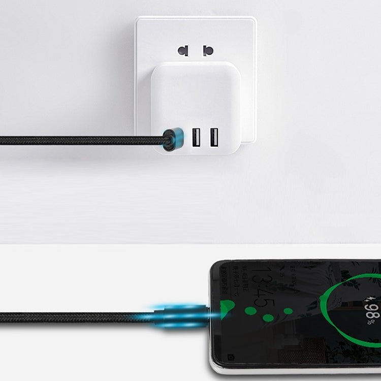 60W PD USB - C / Type - C Male to USB - C / Type - C Male Braided Data Cable, Cable Length: 1m - ORIWHIZ