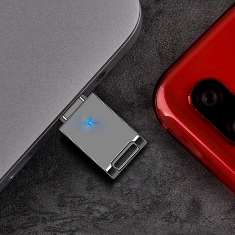 64GB USB - C / Type - C Zinc Alloy USB Flash Drive with Keychain - ORIWHIZ
