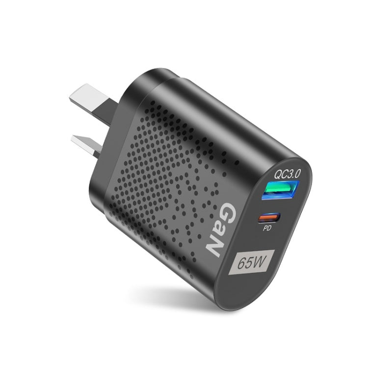 65W GaN Mobile Phone Charger PD Fast Charge Computer Adapter, Black EU Plug, Black UK Plug, Black US Plug, Black AU Plug, Black KR Plug, White EU Plug, White UK Plug, White US Plug, White AU Plug, White KR Plug - ORIWHIZ