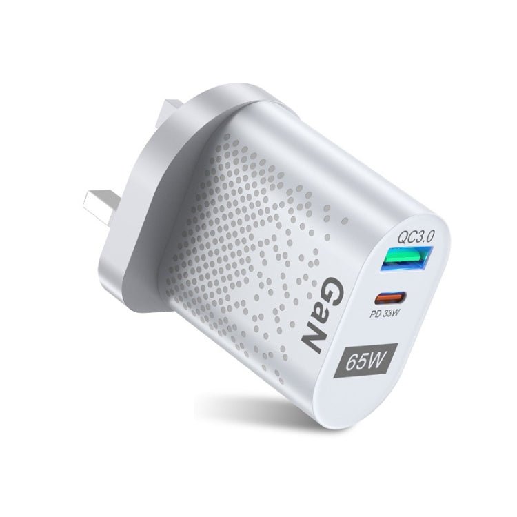 65W GaN Mobile Phone Charger PD Fast Charge Computer Adapter, Black EU Plug, Black UK Plug, Black US Plug, Black AU Plug, Black KR Plug, White EU Plug, White UK Plug, White US Plug, White AU Plug, White KR Plug - ORIWHIZ