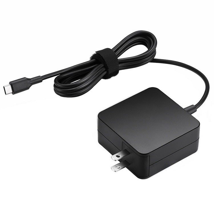 65W USB - C / Type - C Power Adapter Portable Charger for Laptops with Type - C Charging Cable, US Plug, 65W US Plug /Black - ORIWHIZ