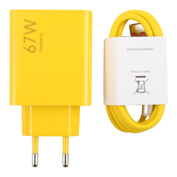 67W USB Fast Charger with 1m USB to Elbow Type - C Cable, 67W Elbow Type - C - ORIWHIZ