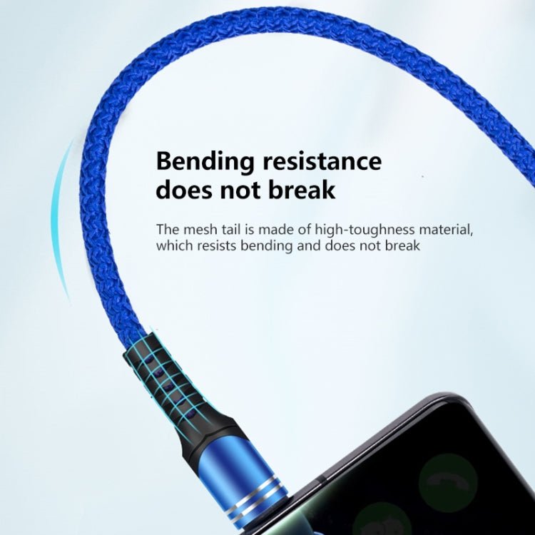 6A Woven Style USB Charging Cable, Cable Length: 1m, USB - C / Type - C, Micro USB, 8 Pin - ORIWHIZ