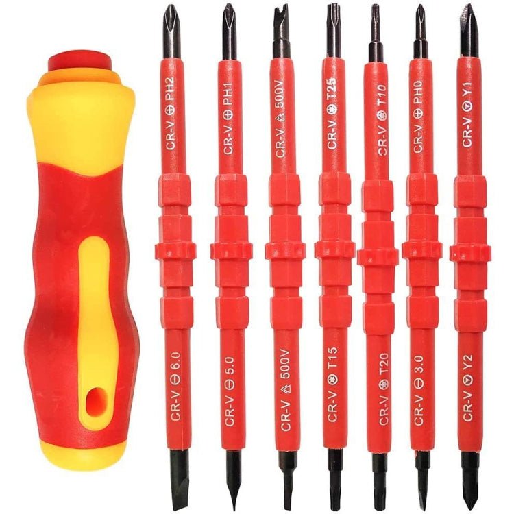 7 in 1 Bit Insulation Multipurpose Repair Tool Screwdriver Set, 7 in 1 - ORIWHIZ