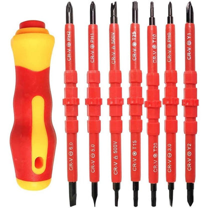 7 in 1 Bit Insulation Multipurpose Repair Tool Screwdriver Set, 7 in 1 - ORIWHIZ