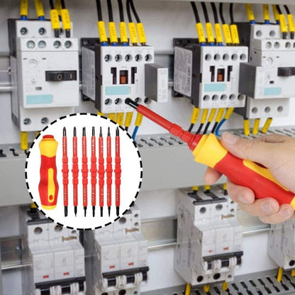 7 in 1 Bit Insulation Multipurpose Repair Tool Screwdriver Set, 7 in 1 - ORIWHIZ